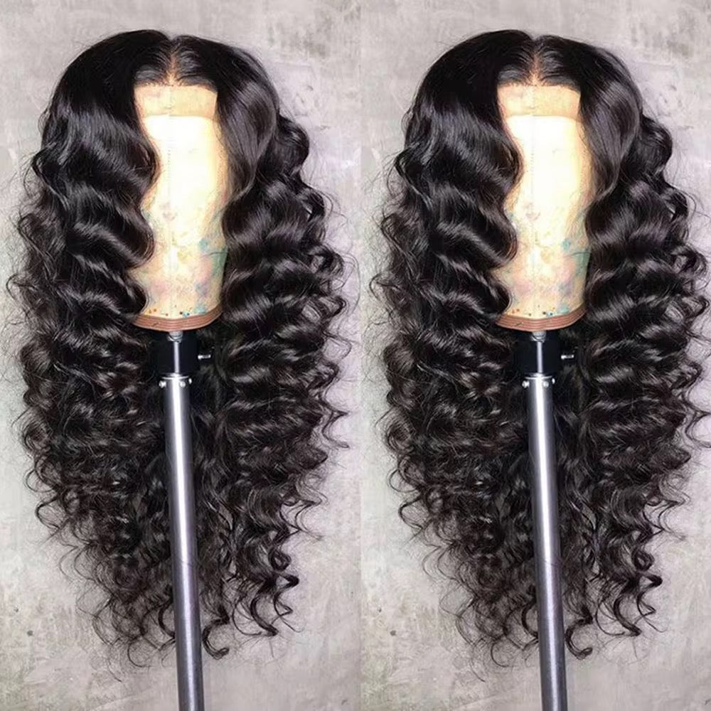 HD Lace Luxury virgin hair, Loose Wave Wig