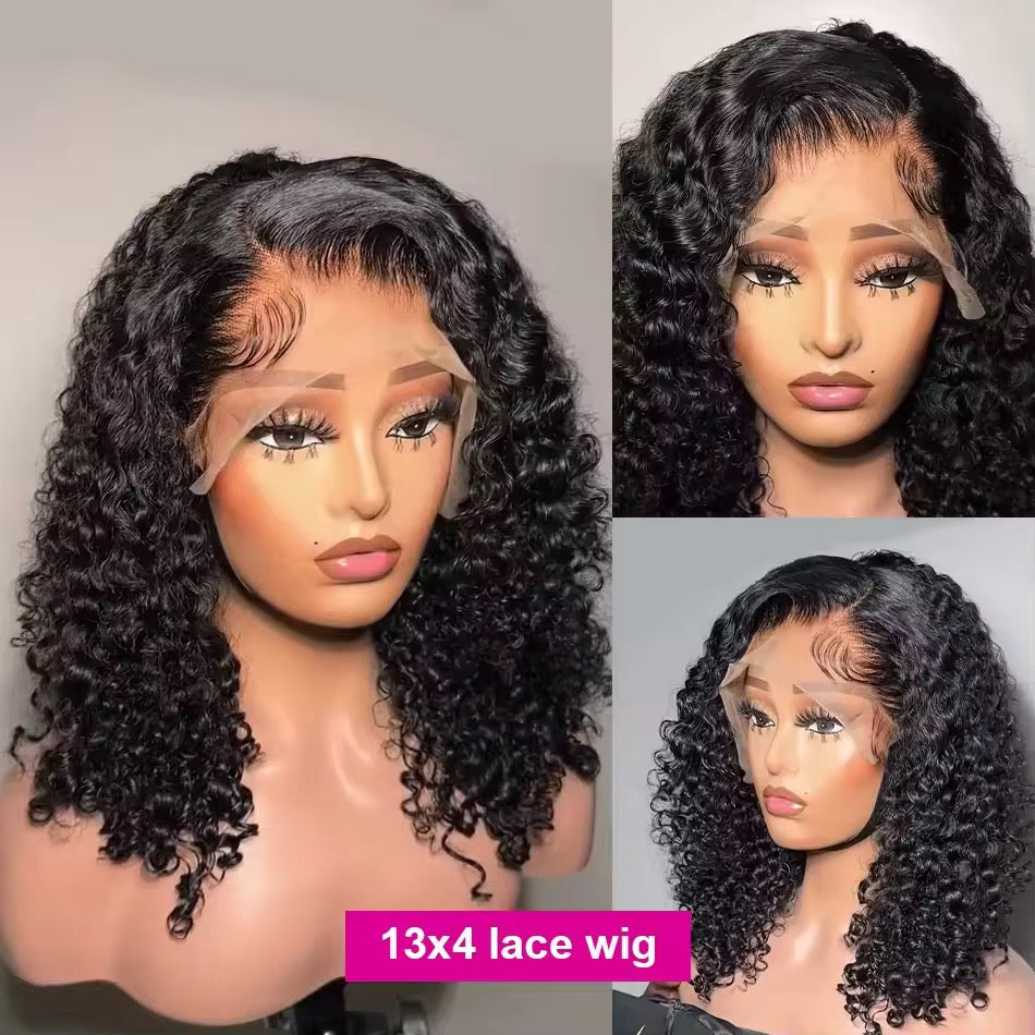 CurlyViva - Luxury raw Burmese curly hair HD lace glueless wig