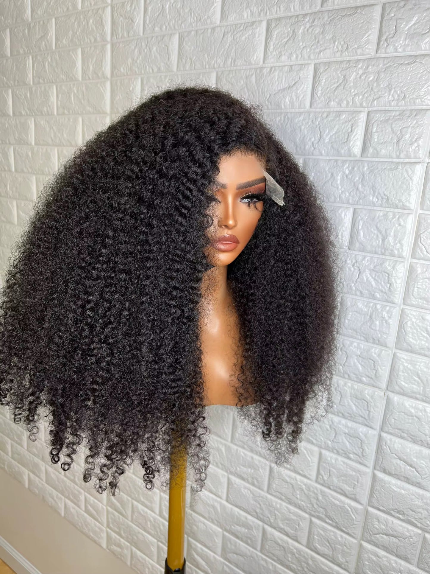 Human Hair 13x4 Lace Front Kinky Curly Wig⦁