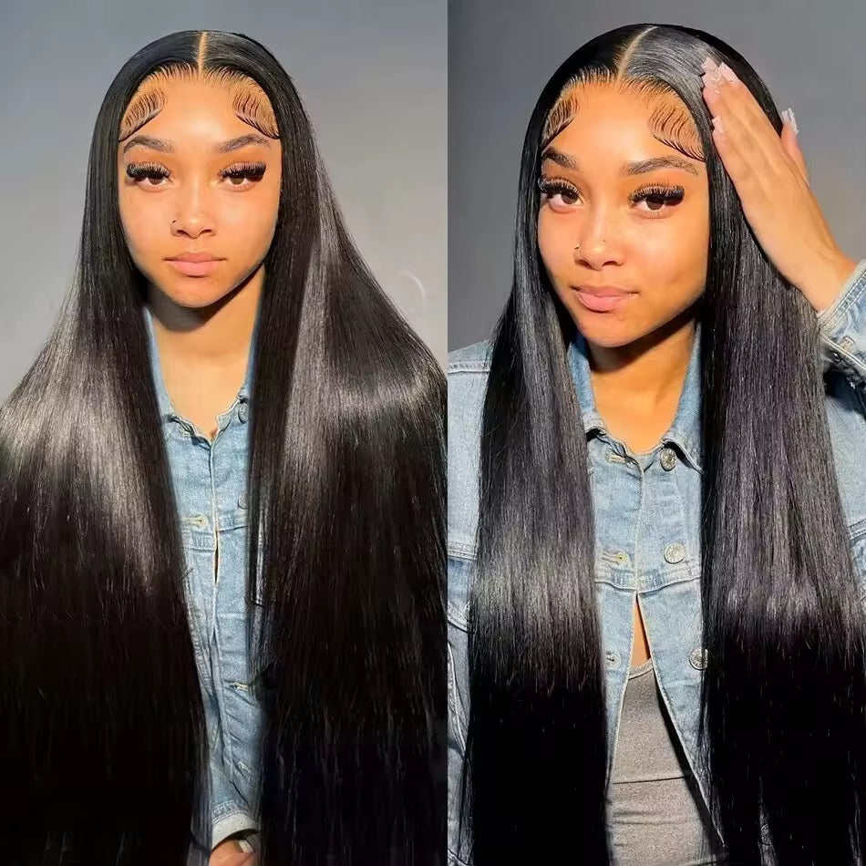 Raw Vietnamese Hair, pre plucked 100% donor hair bone Straight, Natural colour Wig