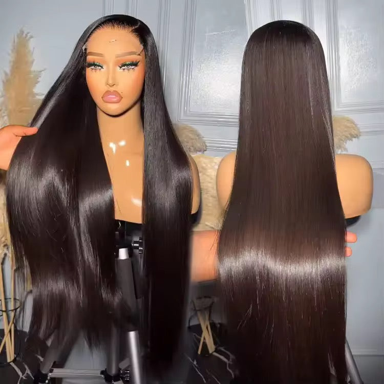 Raw Vietnamese Hair, pre plucked 100% donor hair bone Straight, Natural colour Wig