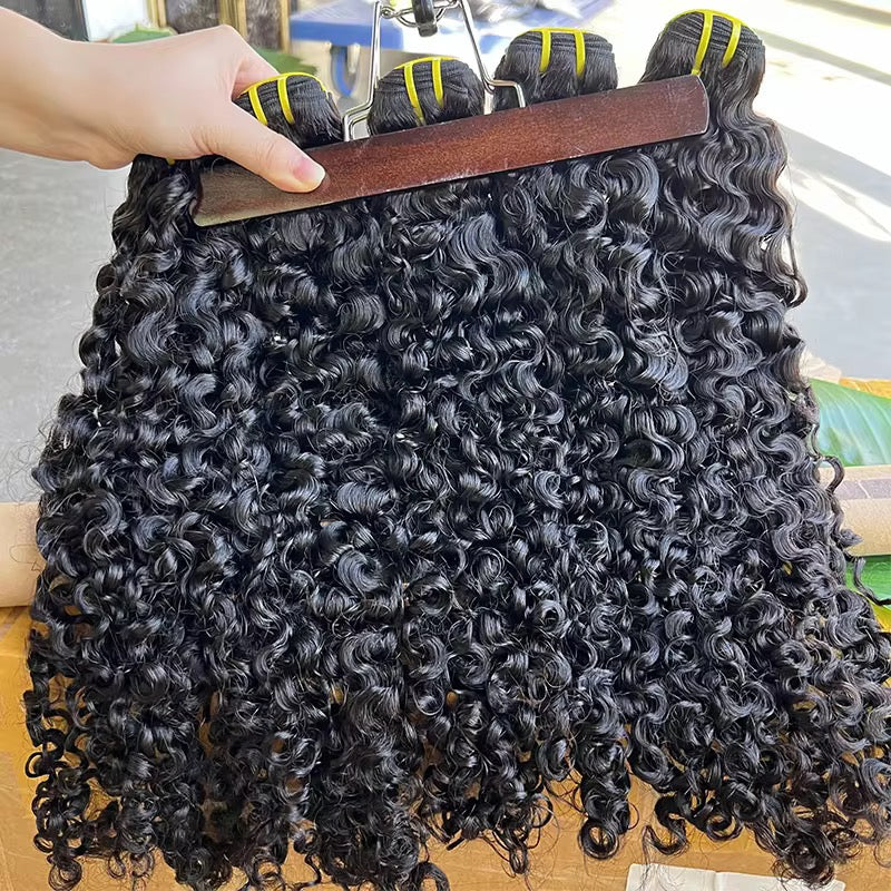 Raw Burmese curly bundles SDD- Natural colour