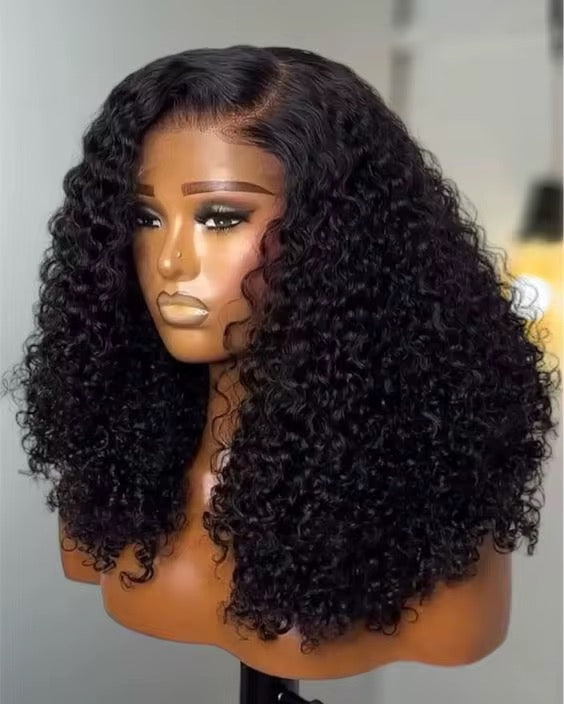 Human Hair 13x4 Lace Front Deep Curly Wig