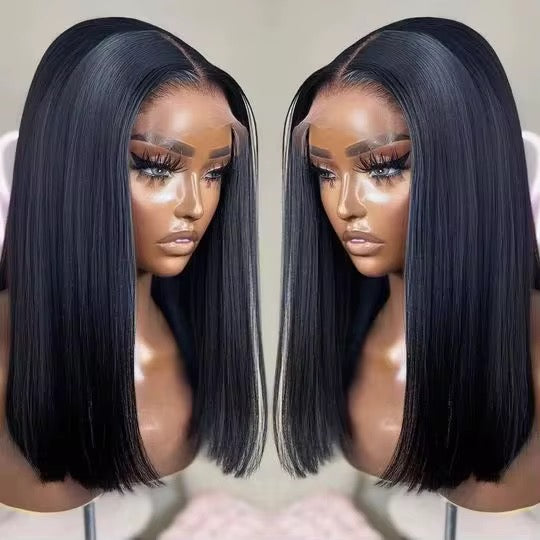 Raw Vietnamese bone straight bob wig 200g luxury donor hair