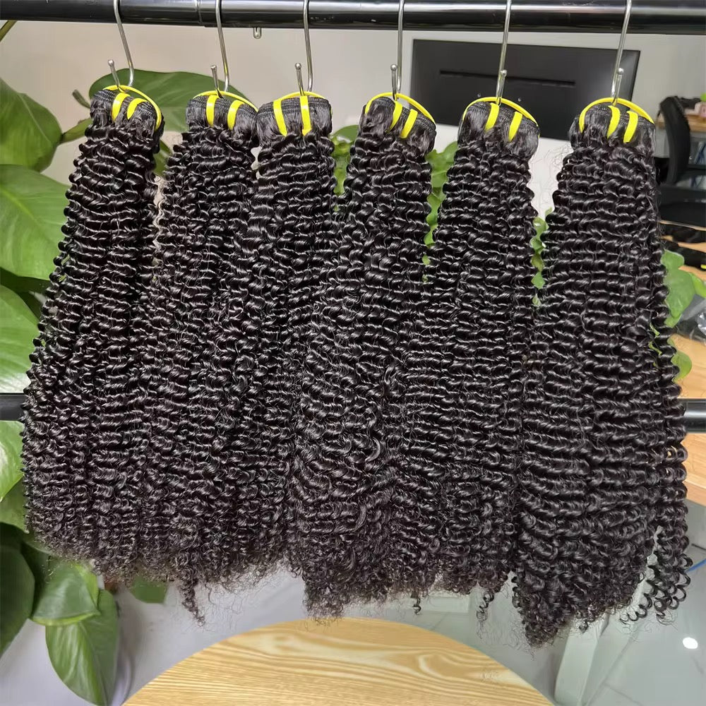 Deep curly bundles 100% virgin human hair