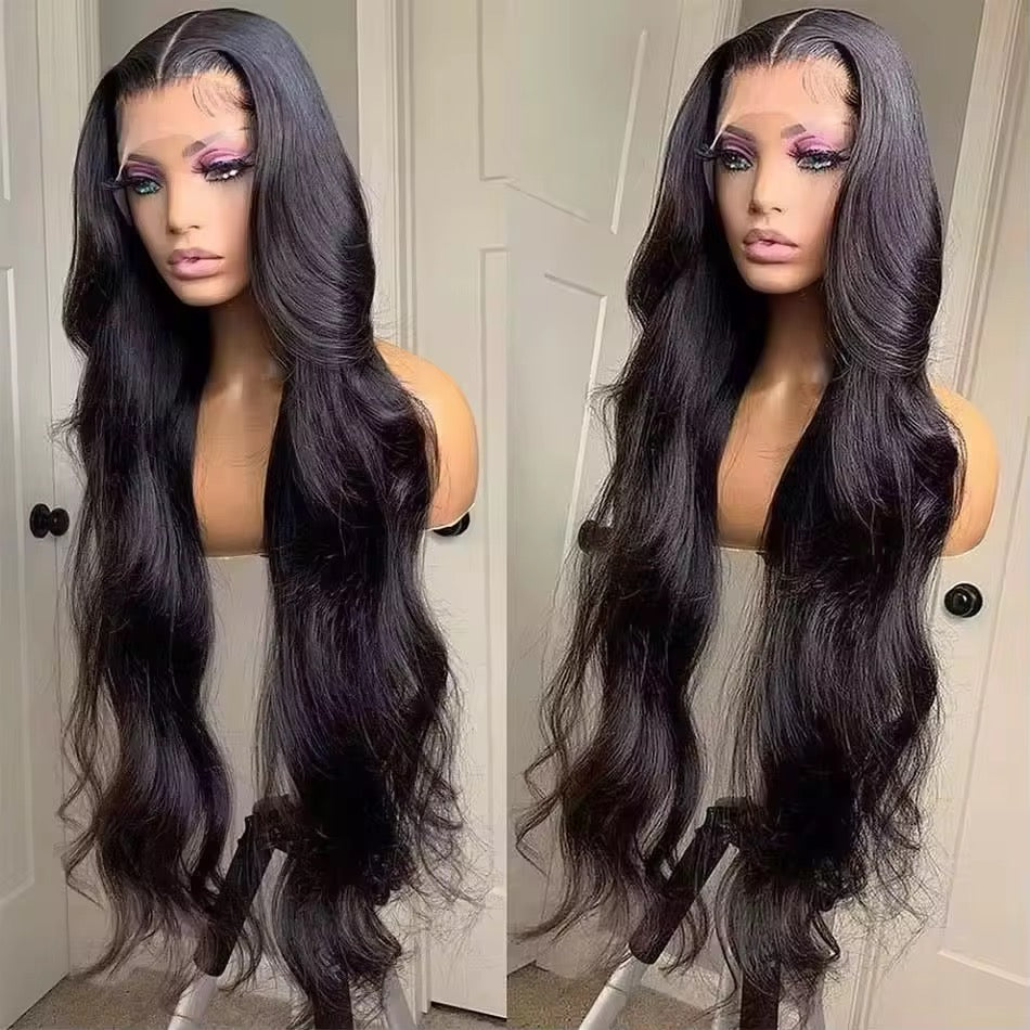 CurlyViva Raw hair body wave wig HD lace, 100% human hair