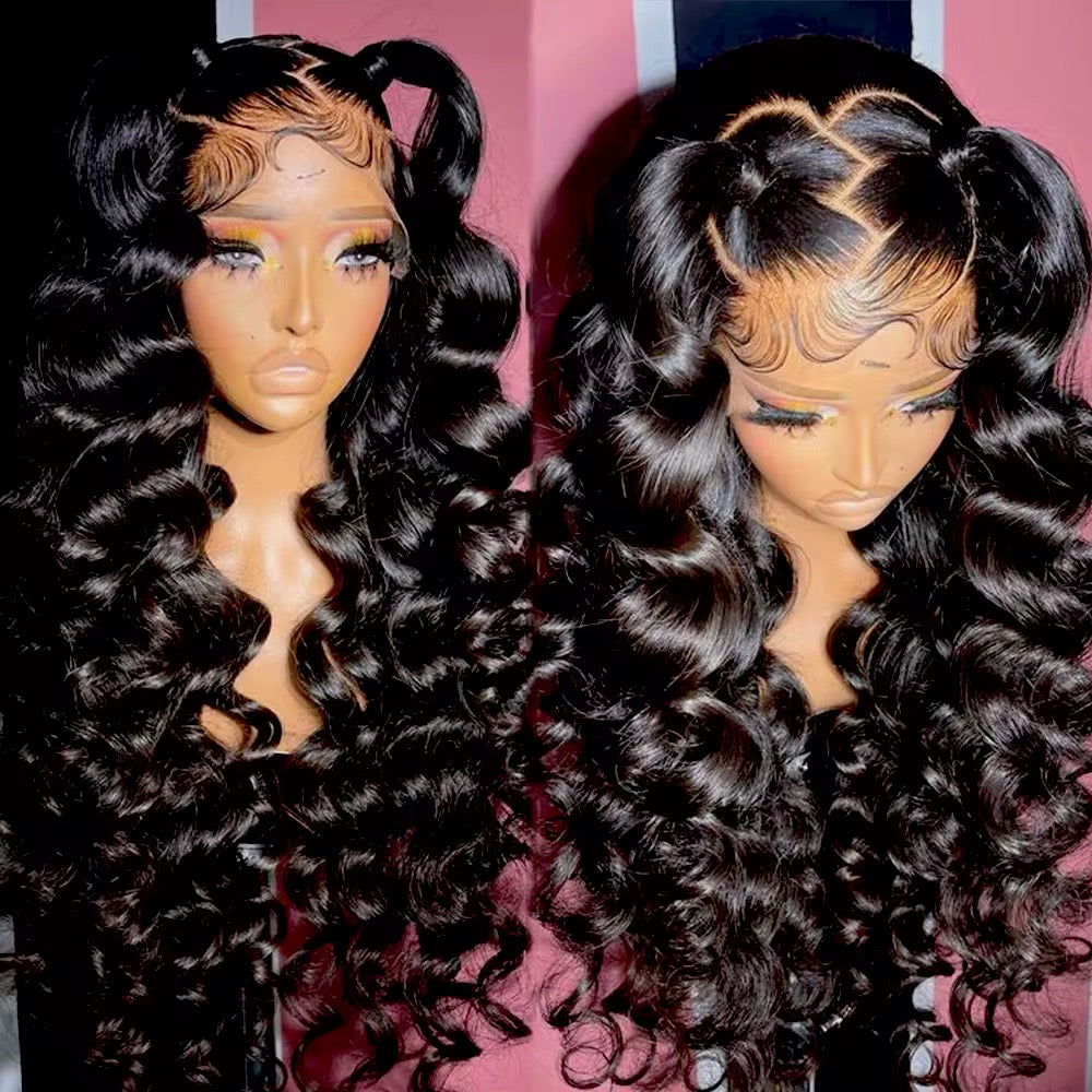 HD Lace Luxury virgin hair, Loose Wave Wig