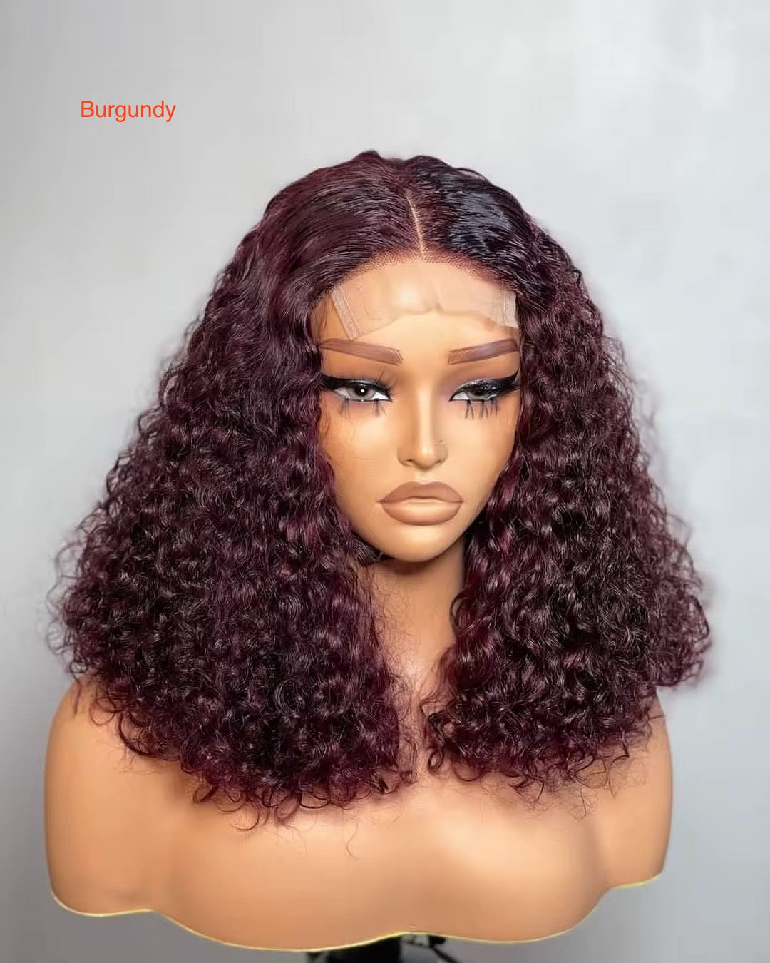 Luxury Burmese curly wig 300g HD lace frontal. 100% virgin human hair.