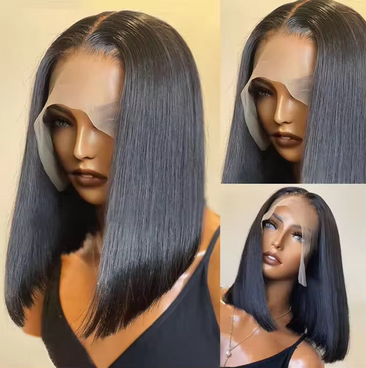 Raw Vietnamese bone straight bob wig 200g luxury donor hair