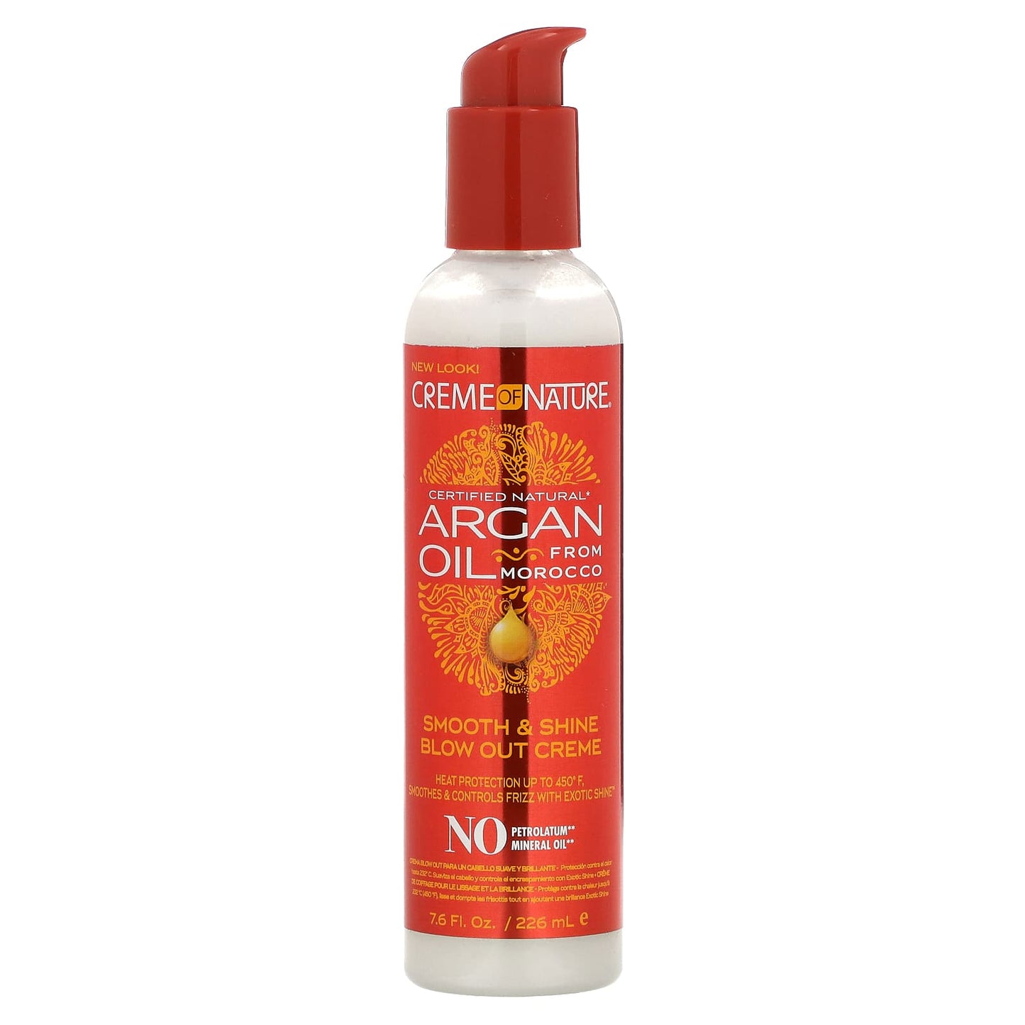 Argan oil from Morocco heat protector smooth & shine blow out crème