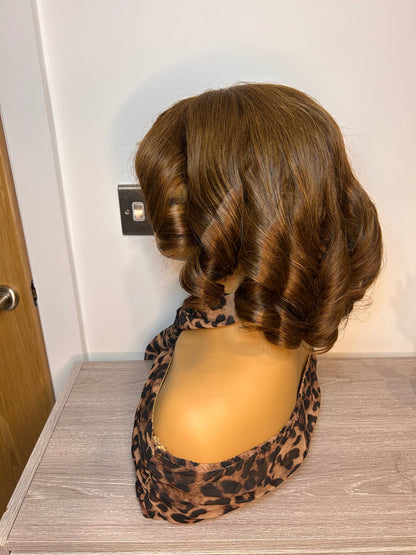 CurlyViva luxury bouncy wig, 100% glueless virgin human hair, 200% density