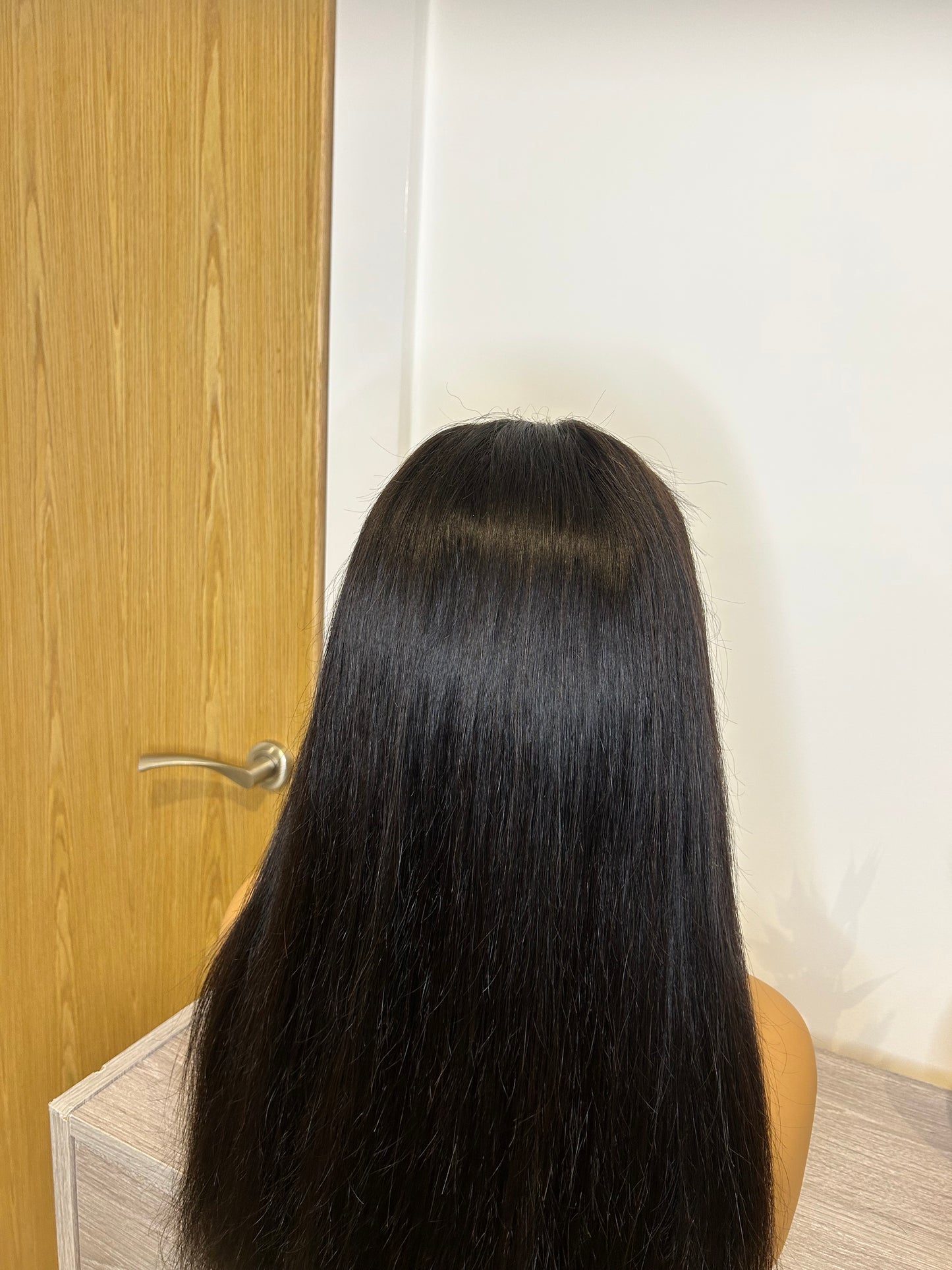 CurlyViva Human Hair HD Lace Front Straight Wig 200% density