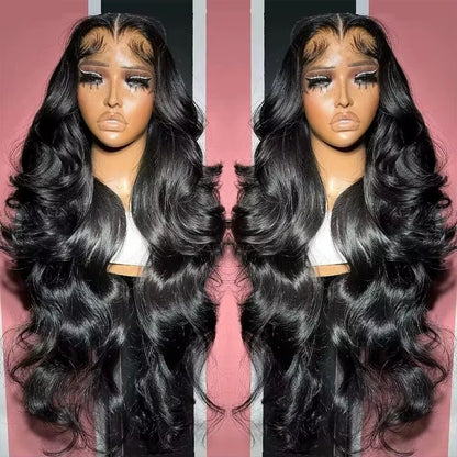 CurlyViva Raw hair body wave wig HD lace, 100% human hair