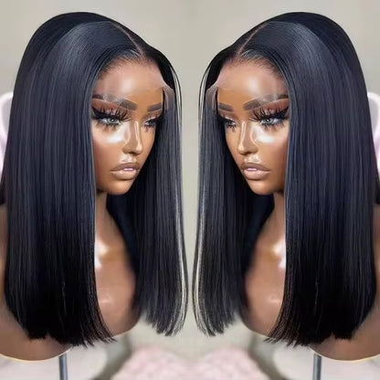 Raw Vietnamese bone straight bob wig   200g luxury donor hair