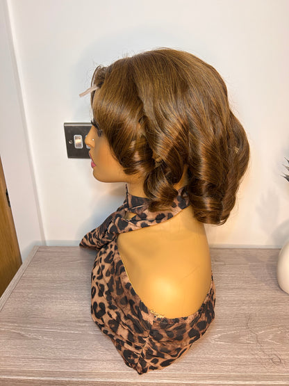 CurlyViva luxury bouncy wig, 100% glueless virgin human hair, 200% density