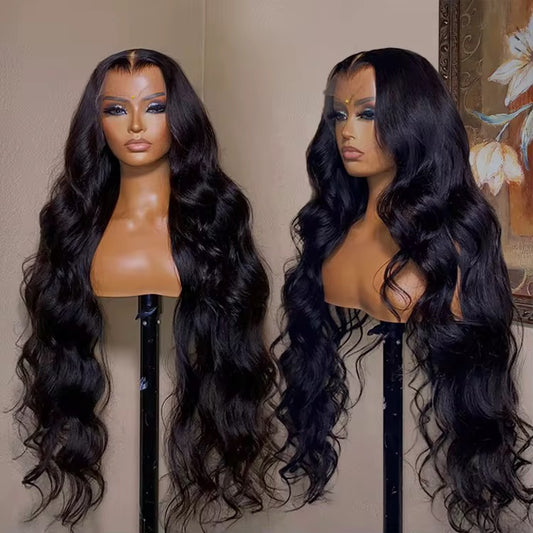 CurlyViva Raw hair body wave wig HD lace, 100% human hair