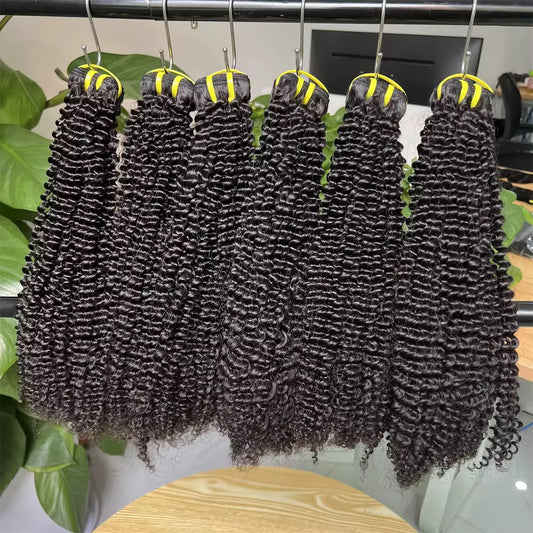 Deep curly bundles 100% virgin human hair