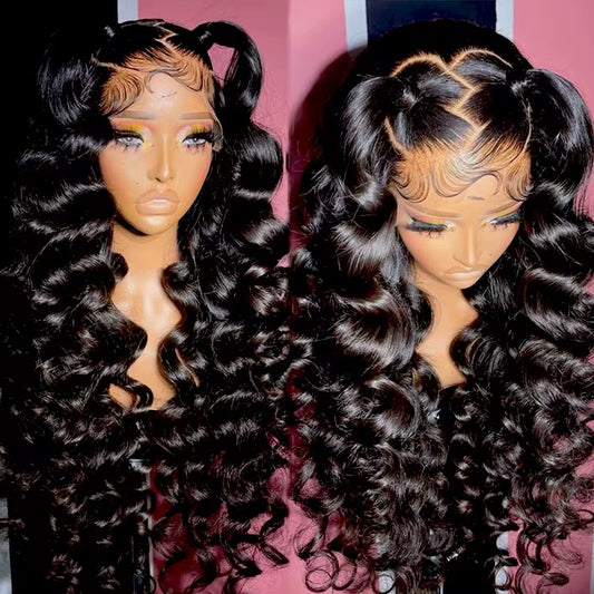 HD Lace Luxury virgin hair, Loose Wave Wig