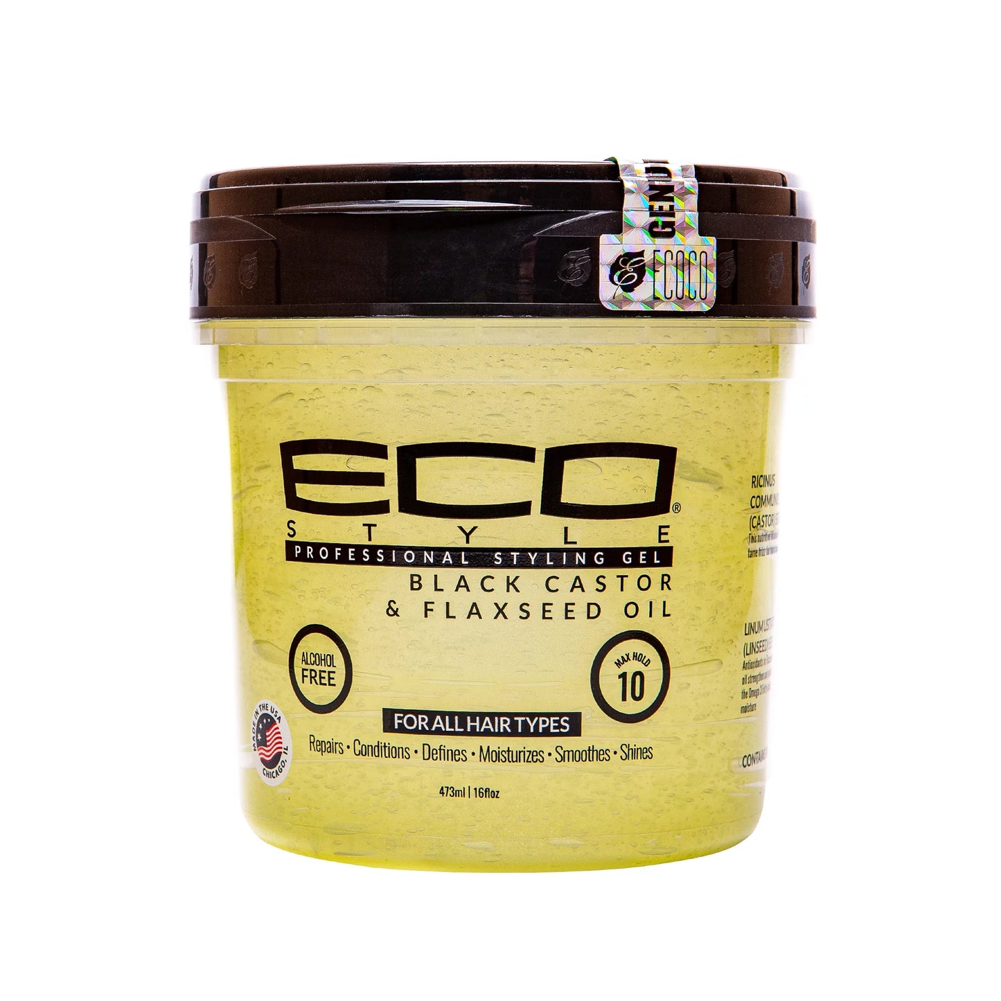 ECO STYLER BLACK CASTOR AND FLAXSEED OIL GEL 