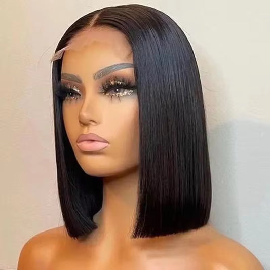 Raw Vietnamese bone straight bob wig   200g luxury donor hair