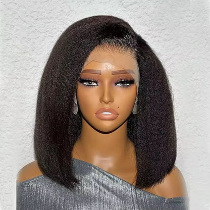 Human Hair 13x4 Lace Front Kinky Straight Wig