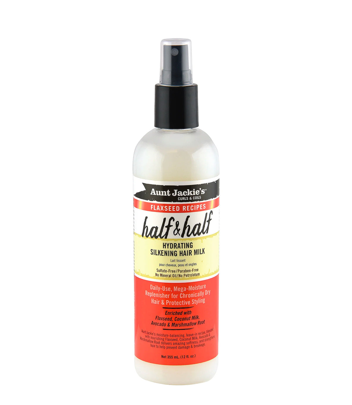 Aunt Jackie's Half & Half – Hydrating Silkening Hair Milk